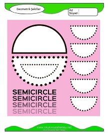 Geometrik Şekiller Çalışma Sayfaları